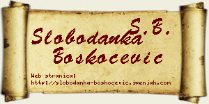 Slobodanka Boškoćević vizit kartica